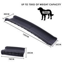 Schody dla psa schody dla psa rampa dla psa lekka składana drabina dla psa rampa dla psa wysokie łóżka, ciężarówki, samochody i SUV powyżej 5kg 4